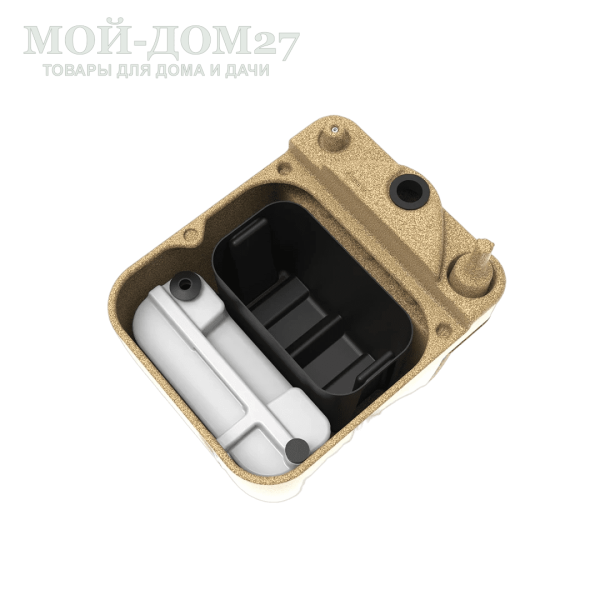 Торфяной туалет Rostok Eco 25 Песочный гранит | Мой-Дом27 | Стационарный торфяной биотуалет цвета песочного графита емкостью верхнего бака 20 л. и нижнего бака 45 л.<br>
 Отличительная черта туалета в разделении фракций в разные ёмкости. Это упрощает обслуживание туалета и избавляет от неприятного запаха в помещении.<br>
Высота сиденья: 45 см